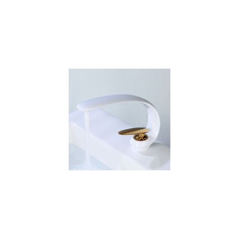 Waschtischmischer Aus Messing – Galvanische Oberfläche – Separate Steuerung Für Warm- Und Kaltwasser – Einfache Installation Für Standard-waschbecken