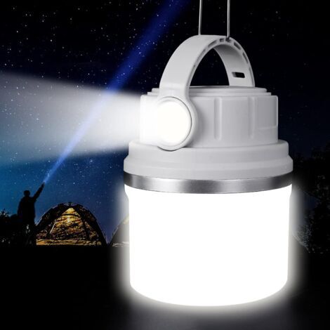 Campinglampe 4400mah, Led-laterne Mit Haken Und Taschenlampenfunktion, Für Stromausfälle, Wanderungen, Notfälle