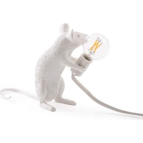 Moderne Maus-lampe Aus Harz, Kreative Schreibtischlampe, Nachttischlampe, Dekoratives Geschenk, Led, Für Schlafzimmer Und Büro (stehend)