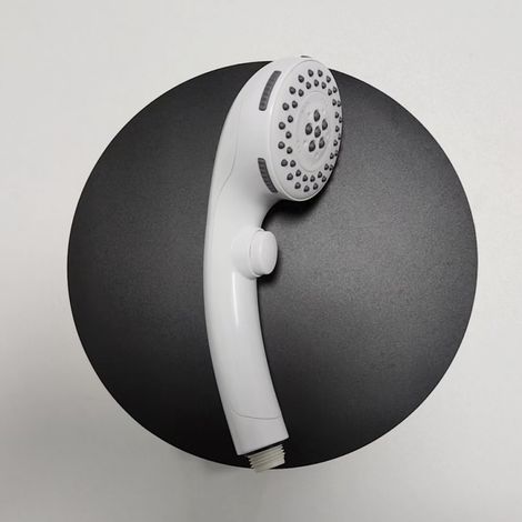 Chromweiße Duschkopfbrause Mit Stopptaste, Handbrause, Einfache Duschkopfbrause, 1 Stück