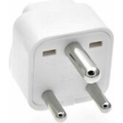Reiseadapter Typ M Für Südafrika Und Indien – Sicherer 3-poliger Stecker – Kompakt 36x36x46mm – Langlebiges Abs-material