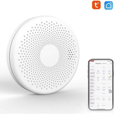 Tuya Wifi 2-in-1 Intelligenter Kohlenmonoxid- Und Rauchmelder, Co-gasdetektor Mit Blitzlicht-alarmfunktion
