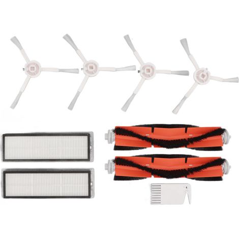 Bürsten, Filter, Weiß, Flach, Kamm-set Für Mijia 1c, Für Dreame F9, Für Xiaomi 1t, Für Mi Roboter-staubsauger, Wischmopp-ersatz