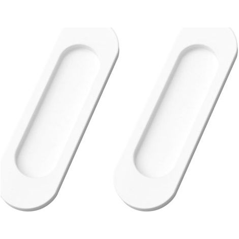 2er-set (weiß, 149 Mm) Selbstklebende Ovale Griffe Aus Aluminiumlegierung Für Schiebetüren, Schranktüren, Schränke Und Schubladen