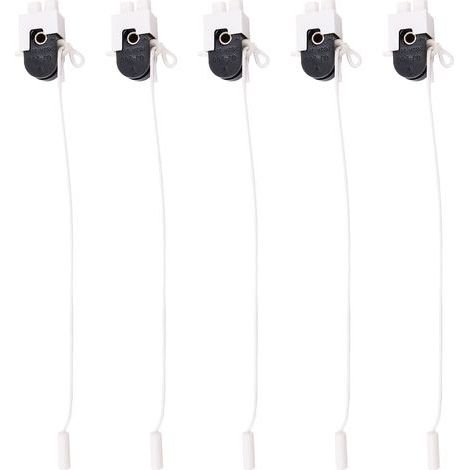 Satz Von 5 Zugseilschaltern, Ein/aus, 2 A 250 V Ac, Für Dusche, Zugseilschalter Für Tisch/boden/wand/kronleuchter