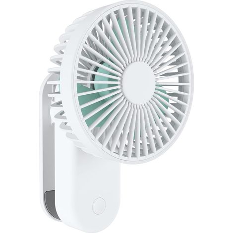 Mini-klemmventilator 4000mah, Clip-ventilator Mit Magnetischer Halterung, Tragbarer Usb-ventilator Mit 3 Geschwindigkeitsstufen, Leistungsstark Und Leise Für Zuhause, Büro, Tisch, Camping Usw. (weiß)-