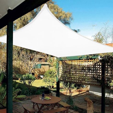 Wasserdichtes Schattensegel 3x4m – Hochdichtes Polyester 160g/m² – 95% Uv-schutz – Wasser- Und Reißfest