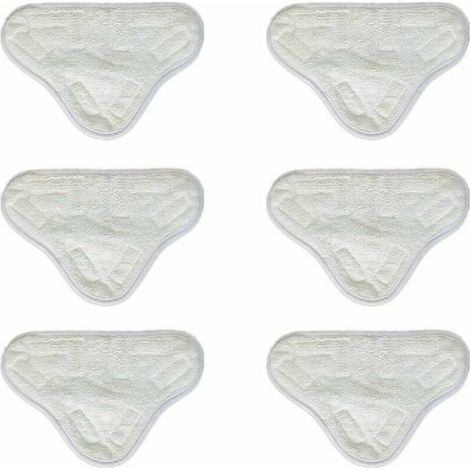 6er-pack Mikrofaser-dampfmopp-aufsätze, Ersatz-reinigungspads Für Dampfmopp, Kompatibel Mit H2o X5 H20, Waschbar