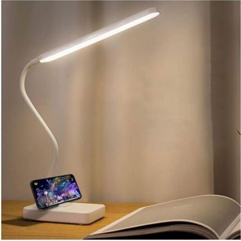 Wiederaufladbare Usb-led-schreibtischlampe Ohne Kabel, 2000 Mah Batteriebetrieben, Touch-steuerung, 3 Farben Und 6 Helligkeitsstufen Einstellbar, Tragbare Schreibtischlampe