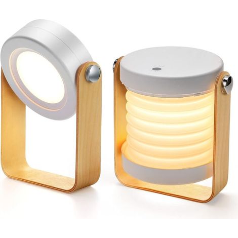 Dimmbare Taktile Nachttischlampe – Wiederaufladbarer 1200-mah-akku – Bis Zu 20 Stunden Laufzeit – 360° Einstellbare Beleuchtung