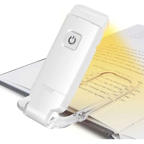 Usb-leselampe, Wiederaufladbare Led-leselampe Mit Clip, Zum Lesen Im Bett, 3 Einstellbare Helligkeitsstufen, Mini Faltbare Klemmleuchte