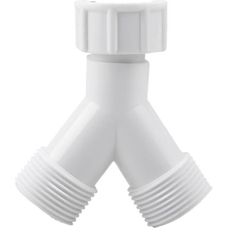 Y-verbinder Für Waschmaschine Und Geschirrspüler, Abflussadapter Mit 3/4"-gewinde, Schlauchanschluss Für Wasserhahn Und Haushaltsgeräte, Hochverstärkter Kunststoff