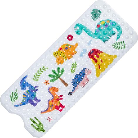 Rutschfester Badteppich Für Kinder, Badteppich Für Babys, Badewannen-teppich Für Kinder, Badeteppich Mit Saugnäpfen Für Die Badezimmer-badewanne, Dinosaurier-motiv