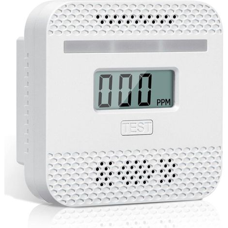 Kohlenmonoxid-detektor, Intelligenter Co-melder Mit Lcd-bildschirm, Konform Zur Norm En 50291, Mit Testknopf Und Led-statusanzeige (mini 1 Stück)