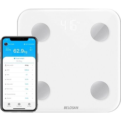 Impedanz-waage, Bluetooth-körperwaage, Großes Led-display