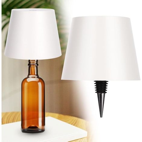 Kabellose Flaschenlampe Mit Usb-ladegerät, Taktisch Dimmbare Tischlampe In 3 Farben, Geeignet Für Alle Arten Von Weinflaschen, Bars, Restaurants, Wiederaufladbare Usb-lampe (weiß)