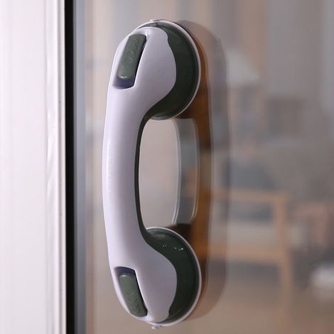 2x Duschgriffe Mit Saugnapf - Aus Kunststoff - Ohne Bohren - Wandhalterung Für Badewanne, Rutschfeste Haltegriffe Für Badezimmer, Tragbarer Sicherheitsgriff Für Kinder Und Senioren