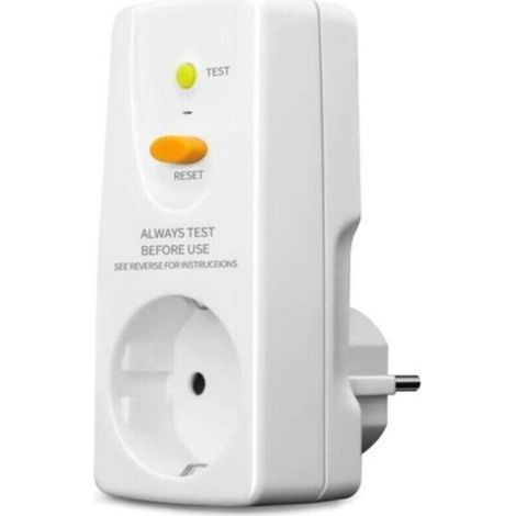 Leistungsschalter, Personenschutzstecker, Schutz Vor Fehlerströmen Und Stromschlägen, 10 Ma 230 V Schutzkontakt, 16 A Leistungsschalterstecker, Geeignet Für Elektrogeräte