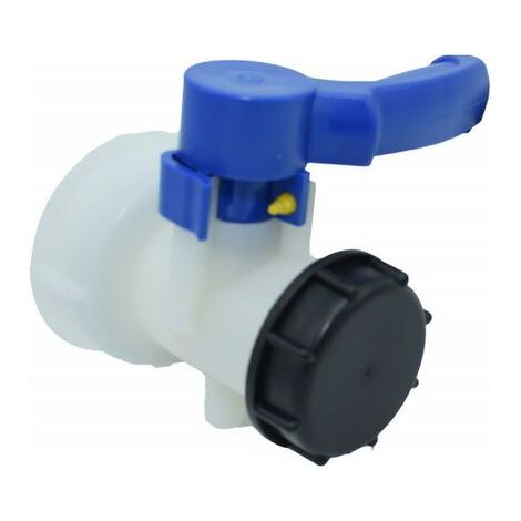 Ventil Für Ibc-container 1000 Liter 2" / 62 Mm Integriertes Kunststoff-absperrventil Dn40 (62 Mm)