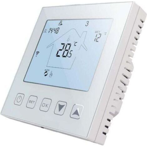 Wlan-thermostat Für Elektrische Fußbodenheizung, 16a Mit Sensor, Alexa-kompatibel, Programmierbarer Raumthermostat Für Elektrische Fußbodenheizung 220v