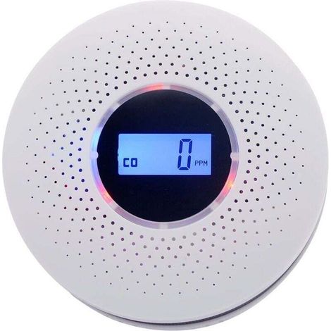 Kohlenmonoxid-alarmmelder Und Rauchmelder Mit Digitalem Lcd-display