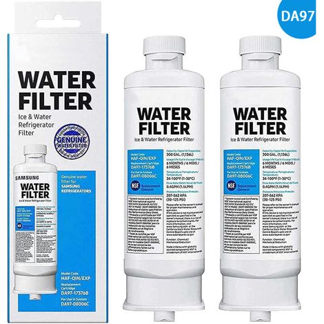 2er-pack Wasserfilter Für Kühlschrank, 100 % Natürliche Kohlefilter, Kompatibel Mit Da97-17376b Und Da97-08006c