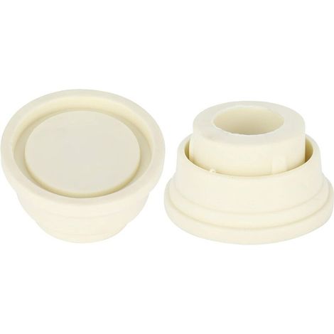 Gabrielle 2-teiliges Poolleiter-dämpfer-set, Endkappen Für Eingebaute Pools, Weiße Gummi-stoßdämpfer Für Poolleitern, Universelle Ersatzteile