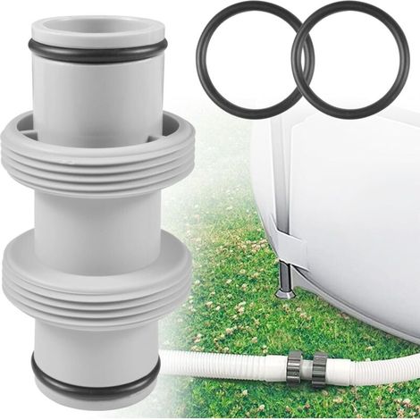 Schlauchanschluss Für Pool 38mm – 3-wege-adapter Für Schläuche 32/38mm – Kunststoff Mit O-ring Gegen Undichtigkeiten – Einfache Installation