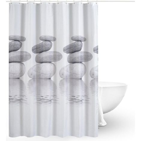 Wasserdichter Und Schimmelresistenter Duschvorhang Aus Polyester – 180 X 180 Cm, Maschinenwaschbar, Ideal Für Das Badezimmer