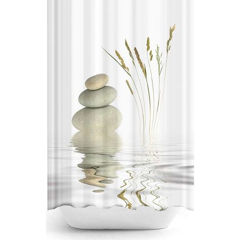 Duschvorhang 120x200 Cm – Wasserdichtes Und Schimmelresistentes Polyestergewebe – Maschinenwaschbar – Inklusive Haken