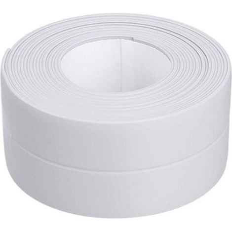 Wasserdichtes Pvc-klebeband, Weiß, 3,2 M X 3,8 Cm, Selbstklebendes Dichtungsband Für Küche, Waschbeckenablauf Und Badezimmer