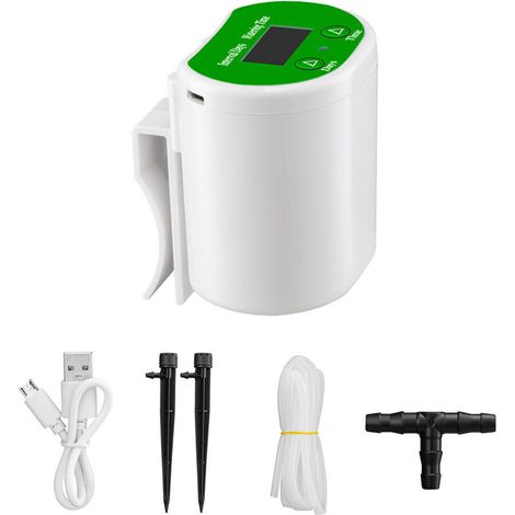 Automatisches Bewässerungssystem Zeitgesteuertes Tränkgerät Garten Terrasse Tropfbewässerungs-kit Für Topfpflanzen Urlaubsbewässerung (für 2 Topfpflanzen)
