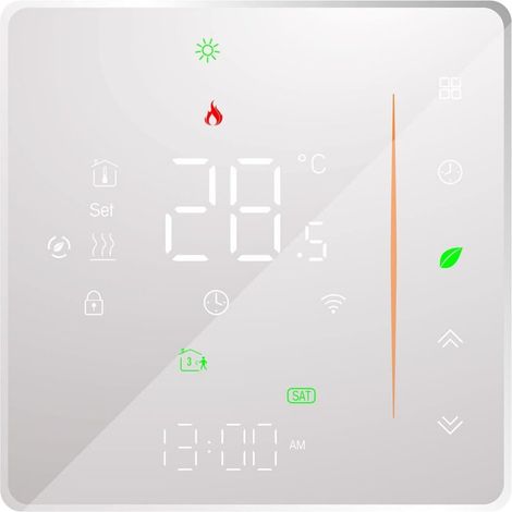 Wifi-thermostat - Fußbodenheizungsthermostat - Unterstützung Der App-steuerung - Sprachsteuerung Kompatibel Mit Alexa/google Home - Zur Warmwasserbereitung