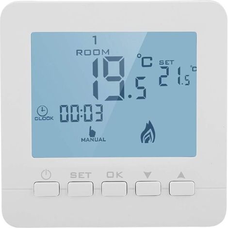 Intelligenter Lcd-heizungsthermostat, Programmierbarer Raumtemperaturregler Für Zuhause, Wandkessel Und Fußbodenheizung