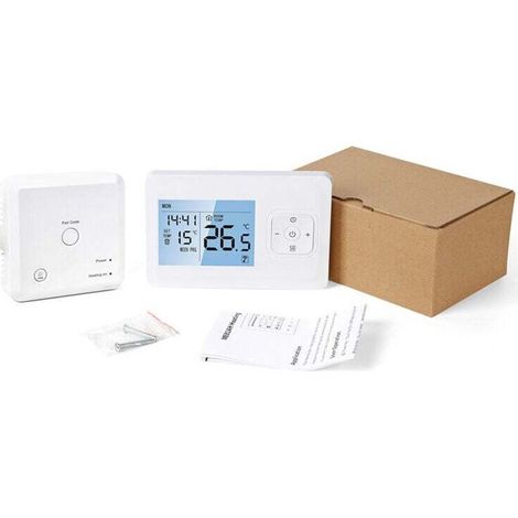 Intelligenter, Wifi-programmierbarer, Kabelloser Thermostat Mit Rf-empfänger, Wand- Oder Tischmodell, Steuerung Per Sprach-app, Temperaturregler Für Gasheizkessel