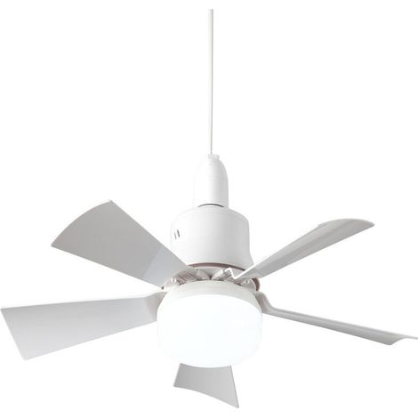 Leiser Deckenventilator Mit Fernbedienung – 5 Flügel – 3 Geschwindigkeiten – E26-fassung – Weißes Und Warmes Licht – Einfache Installation