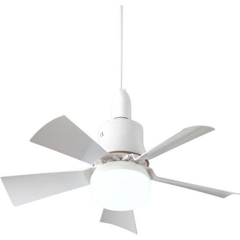 Leiser Deckenventilator Mit Fernbedienung – 5 Flügel – 3 Geschwindigkeiten – E26 – 3000k Bis 6500k – Einfache Installation An Der Fassung