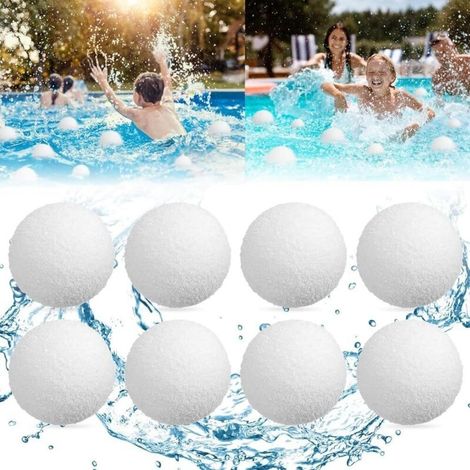 Satz Mit 8 Schaumstoffbällen Für Whirlpool, Schaumabsorber Für Pool, Ölabsorbierende Schwämme Und Schwimmende Reinigungsaccessoires