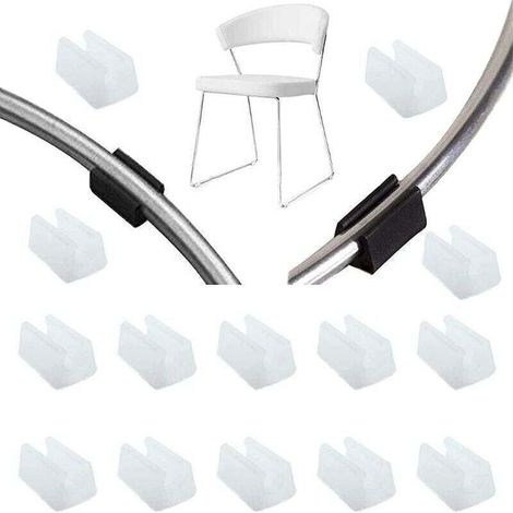 32 Stück Stuhlbein-endkappen Aus Kunststoff, U-förmige Bodenschutzkappen Für Möbel, Silikon-stuhlbeinkappen (10 Mm, Weiß)