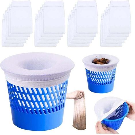 2er-pack Pool-skimmer-socken – Ultrafeines Nylongewebe – 22 X 13 Cm – Entfernt Blätter, Haare Und Schmutz - 20 Stück