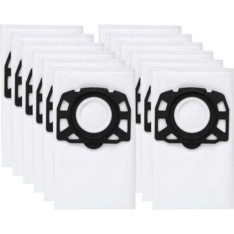 12er-pack Kfi 487 Staubsaugerbeutel, Zubehör Für Kärcher Wd4, Wd5, Wd6, Mv4, Mv5, Mv6, Wd4.000, Wd5.999, 2.863-006.0