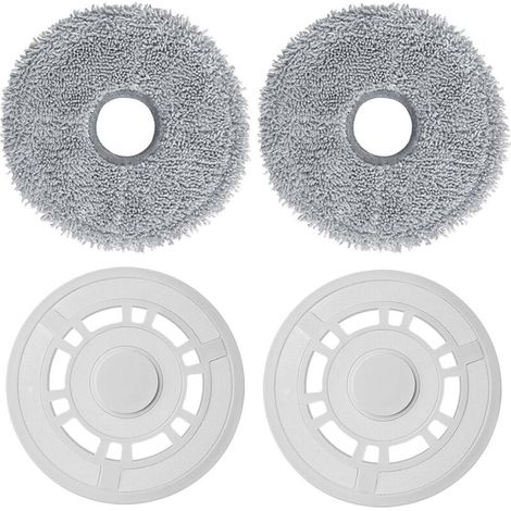 Ersatz-wischmopps Mit Halterung, Kompatibel Mit Xiaomi X20+, Dreame L10s Pro Gen 2 / L10 Ultra / L10s Pro / L10s Ultra / L10 Prime / X20 Pro Saugrobotern (weiß)