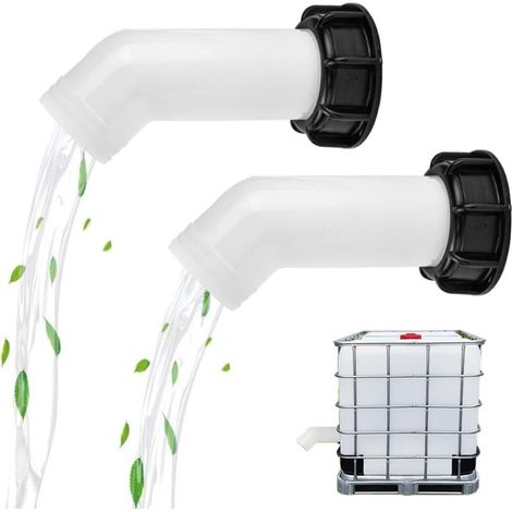 2 Stück Ablaufrohr-abflussdüse Wassertankanschluss Ibc-ventilverbindungen Gartenwasserschlauch Verlängerungs-ablaufdüse Wassertankventil Für Wasserhahnanschluss Ibc-tank