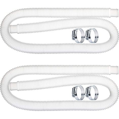 2 Stück Ersatzschläuche Für Pool 32mm, Poolschlauch, Ersatzschlauch Für Poolfilterpumpe (1,5 M) Für Intex 300 330 530 1000 Gph