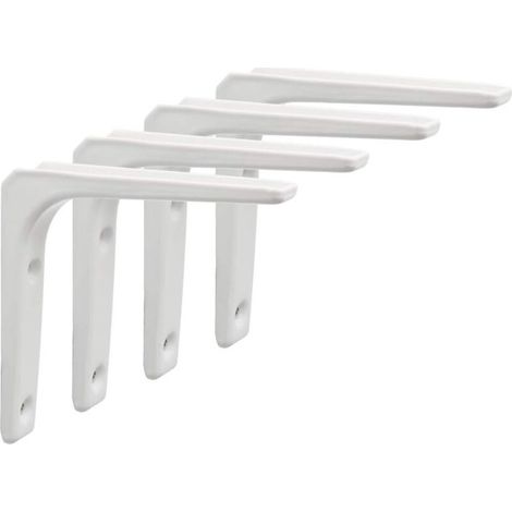 Wandbefestigungswinkel 100mm X 100mm – Hochwertiger Stahl Mit Rostschutzlack – 4er-set Schwerlastwinkel Für Industrial-dekoration