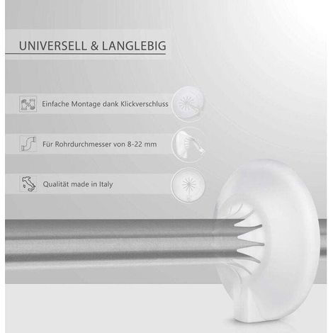 Satz Von 8 Heizkörper-rosetten, Rohrabdeckung, Kunststoff-ventilrosette Für Durchmesser Von 8 Bis 22 Mm, Ultraschnelle Montage