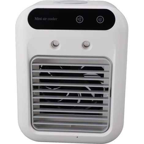 Tragbare Klimaanlage, Leise Mobile Klimaanlage, 500 Ml Luftkühler, Luftbefeuchter, 2 Geschwindigkeiten + 2 Vernebelungsmodi, 20° Verstellbare Windrichtung, Mini-klimaanlage
