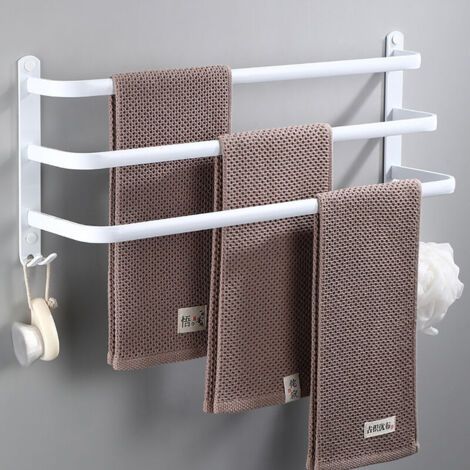 Handtuchhalter Badezimmer, Weiße Wandhandtuchstange