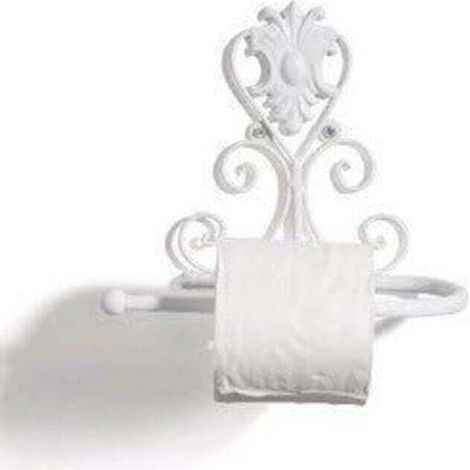 Toilettenpapierhalter Wandmontage Vintage Wc-papierrollenhalter Handtuchhänger Badezimmer Rollenhalter (weiß)