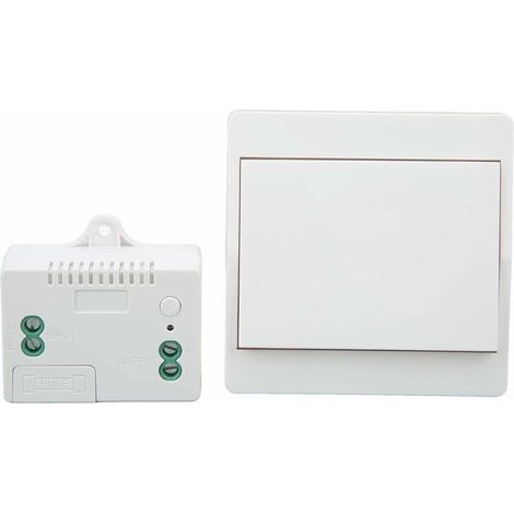 Selbstversorgender, Batterieloser Funkschalter, Drahtlose Fernbedienung Für Lichter Und Elektrische Geräte, Wasserdicht Und Sicher, Direkt Installierbar In Badezimmern Usw. (1 Zu 1)